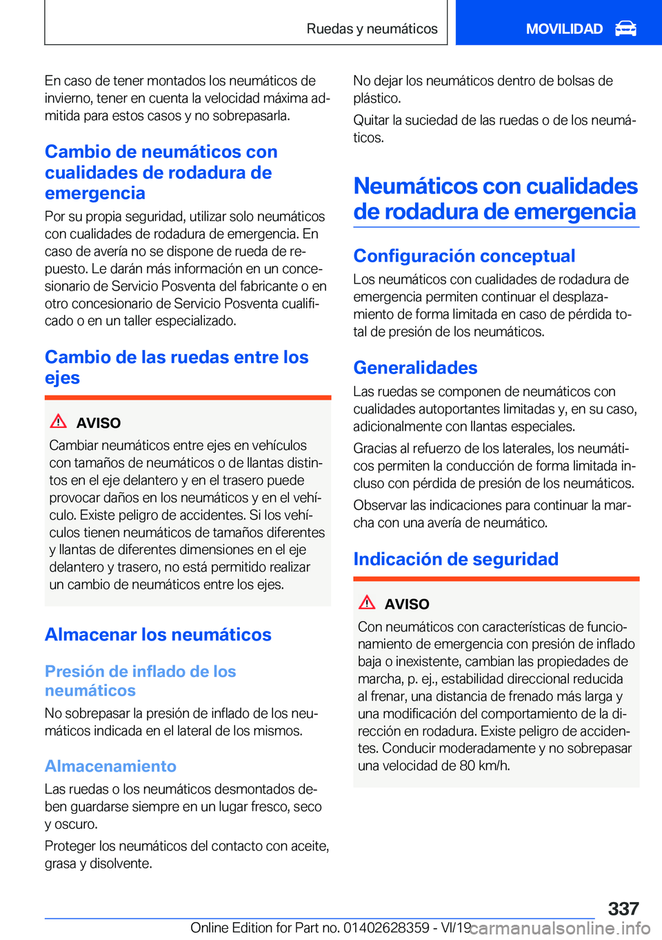 BMW 8 SERIES COUPE 2020  Manuales de Empleo (in Spanish) �E�n��c�a�s�o��d�e��t�e�n�e�r��m�o�n�t�a�d�o�s��l�o�s��n�e�u�m�