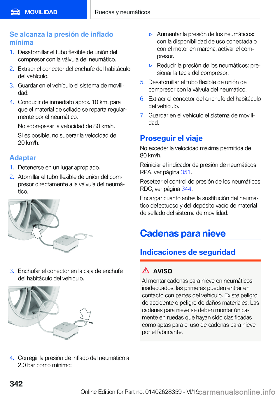 BMW 8 SERIES COUPE 2020  Manuales de Empleo (in Spanish) �S�e��a�l�c�a�n�z�a��l�a��p�r�e�s�i�