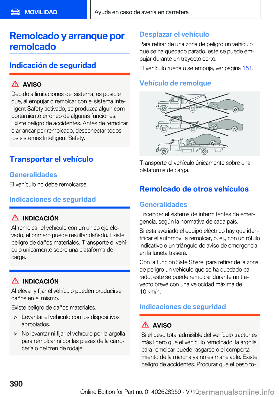 BMW 8 SERIES COUPE 2020  Manuales de Empleo (in Spanish) �R�e�m�o�l�c�a�d�o��y��a�r�r�a�n�q�u�e��p�o�r�r�e�m�o�l�c�a�d�o
�I�n�d�i�c�a�c�i�