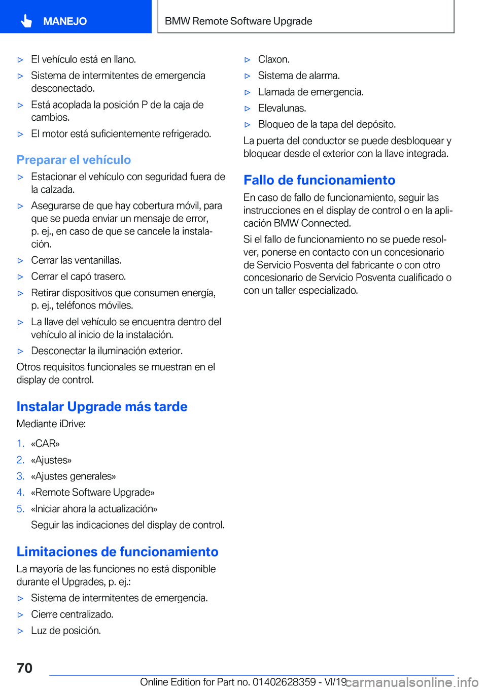 BMW 8 SERIES COUPE 2020  Manuales de Empleo (in Spanish) x�E�l��v�e�h�
