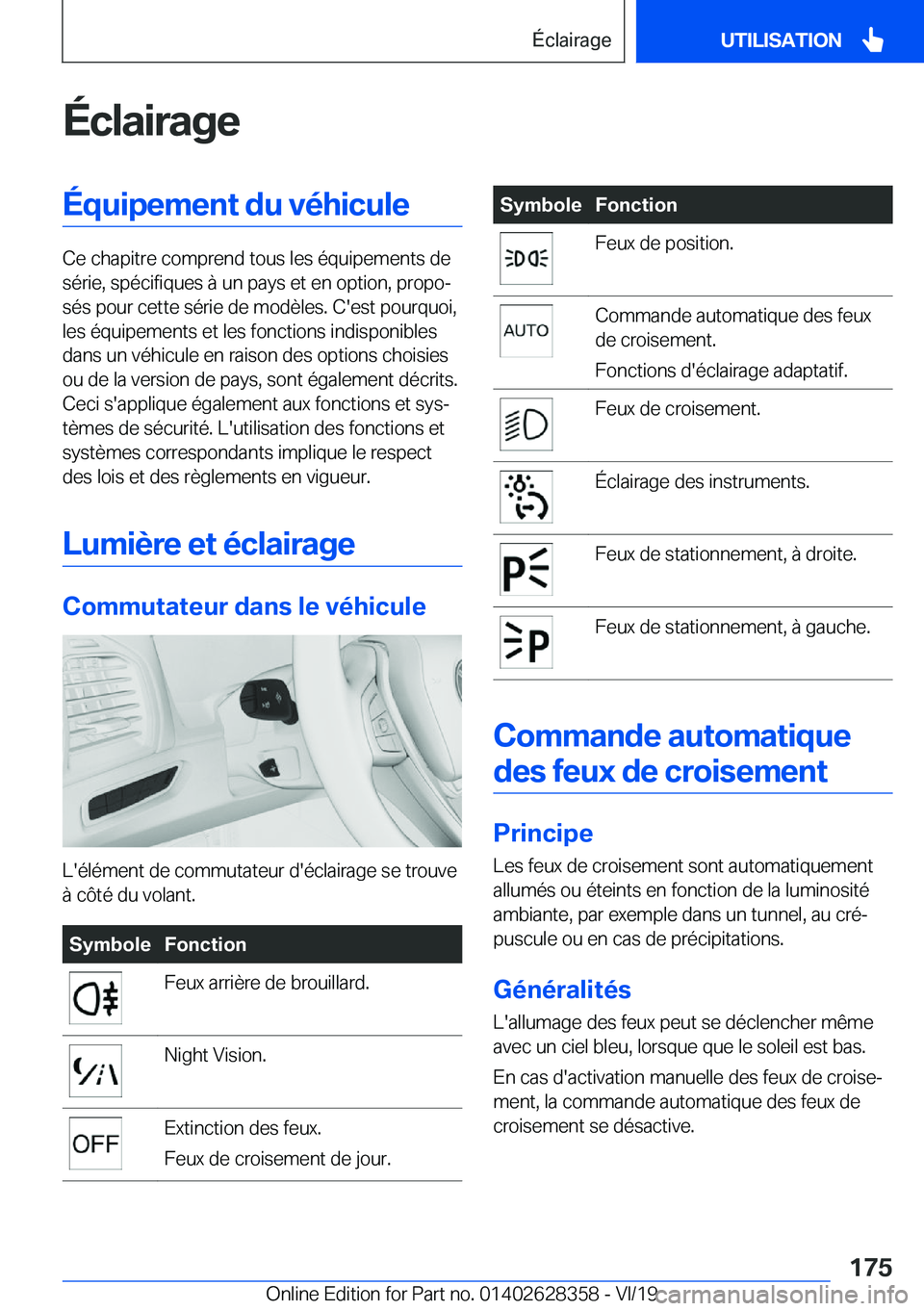 BMW 8 SERIES COUPE 2020  Notices Demploi (in French) �