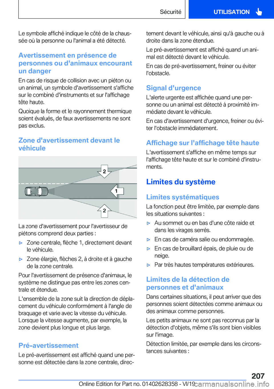 BMW 8 SERIES COUPE 2020  Notices Demploi (in French) �L�e��s�y�m�b�o�l�e��a�f�f�i�c�h�é��i�n�d�i�q�u�e��l�e��c�