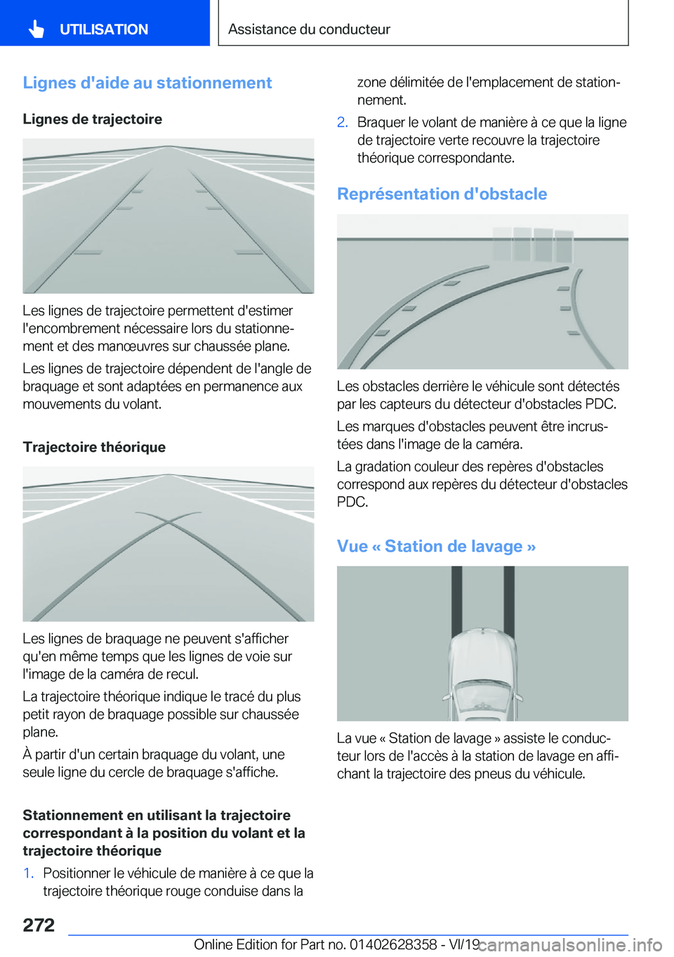 BMW 8 SERIES COUPE 2020  Notices Demploi (in French) �L�i�g�n�e�s��d�'�a�i�d�e��a�u��s�t�a�t�i�o�n�n�e�m�e�n�t�L�i�g�n�e�s��d�e��t�r�a�j�e�c�t�o�i�r�e
�L�e�s��l�i�g�n�e�s��d�e��t�r�a�j�e�c�t�o�i�r�e��p�e�r�m�e�t�t�e�n�t��d�'�e�s�t�i�m�
