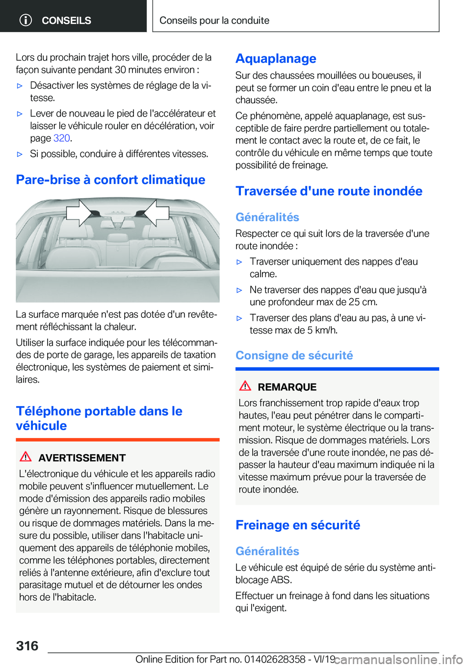 BMW 8 SERIES COUPE 2020  Notices Demploi (in French) �L�o�r�s��d�u��p�r�o�c�h�a�i�n��t�r�a�j�e�t��h�o�r�s��v�i�l�l�e�,��p�r�o�c�é�d�e�r��d�e��l�a�f�a�ç�o�n��s�u�i�v�a�n�t�e��p�e�n�d�a�n�t��3�0��m�i�n�u�t�e�s��e�n�v�i�r�o�n��:'x�D�é�
