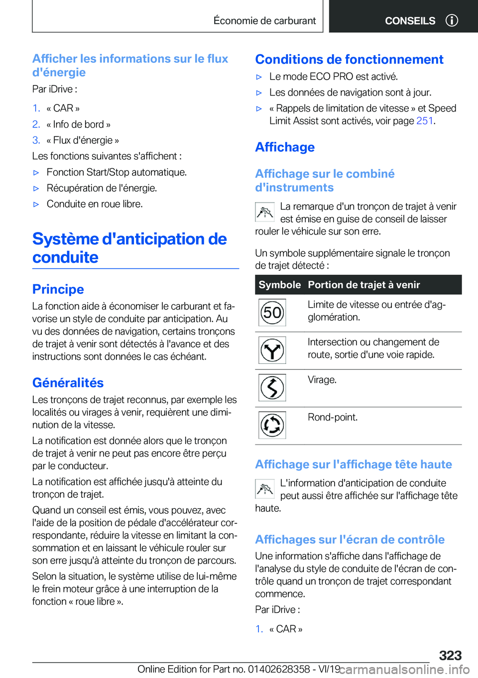 BMW 8 SERIES COUPE 2020  Notices Demploi (in French) �A�f�f�i�c�h�e�r��l�e�s��i�n�f�o�r�m�a�t�i�o�n�s��s�u�r��l�e��f�l�u�x
�d�'�é�n�e�r�g�i�e
�P�a�r��i�D�r�i�v�e��:�1�.�k��C�A�R��{�2�.�k��I�n�f�o��d�e��b�o�r�d��{�3�.�k��F�l�u�x��d�&#