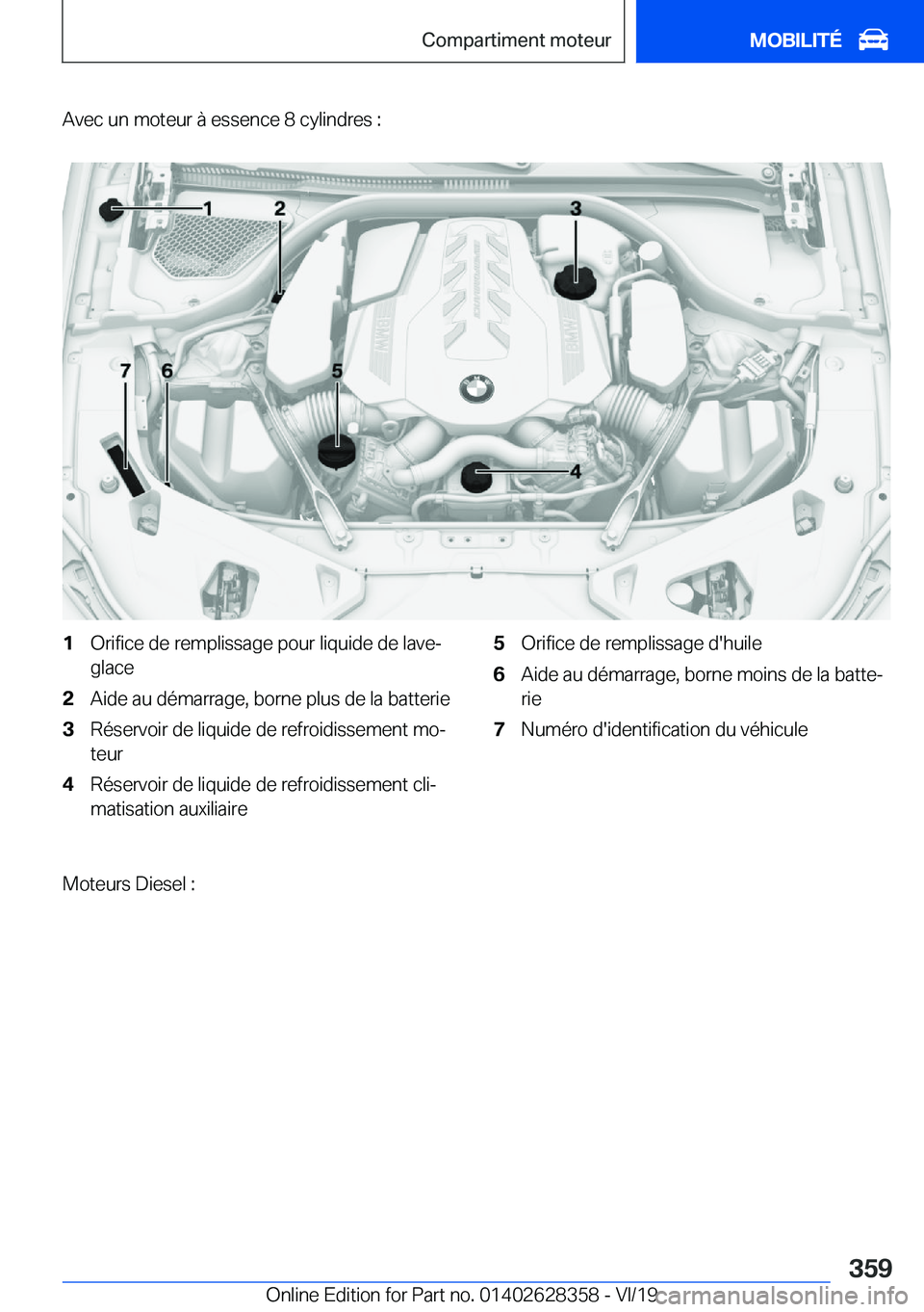 BMW 8 SERIES COUPE 2020  Notices Demploi (in French) �A�v�e�c��u�n��m�o�t�e�u�r��