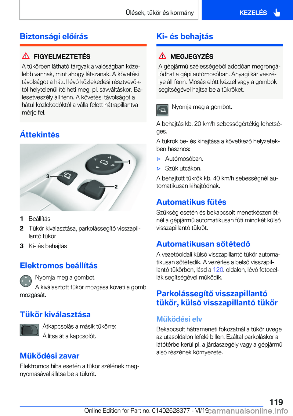 BMW 8 SERIES COUPE 2020  Kezelési útmutató (in Hungarian) �B�i�z�t�o�n�s�