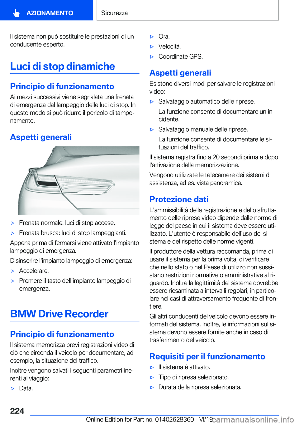 BMW 8 SERIES COUPE 2020  Libretti Di Uso E manutenzione (in Italian) �I�l��s�i�s�t�e�m�a��n�o�n��p�u�