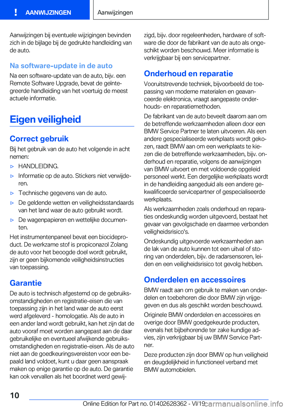 BMW 8 SERIES COUPE 2020  Instructieboekjes (in Dutch) �A�a�n�w�i�j�z�i�n�g�e�n��b�i�j��e�v�e�n�t�u�e�l�e��w�i�j�z�i�g�i�n�g�e�n��b�e�v�i�n�d�e�n�z�i�c�h��i�n��d�e��b�i�j�l�a�g�e��b�i�j��d�e��g�e�d�r�u�k�t�e��h�a�n�d�l�e�i�d�i�n�g��v�a�n
�d�e�