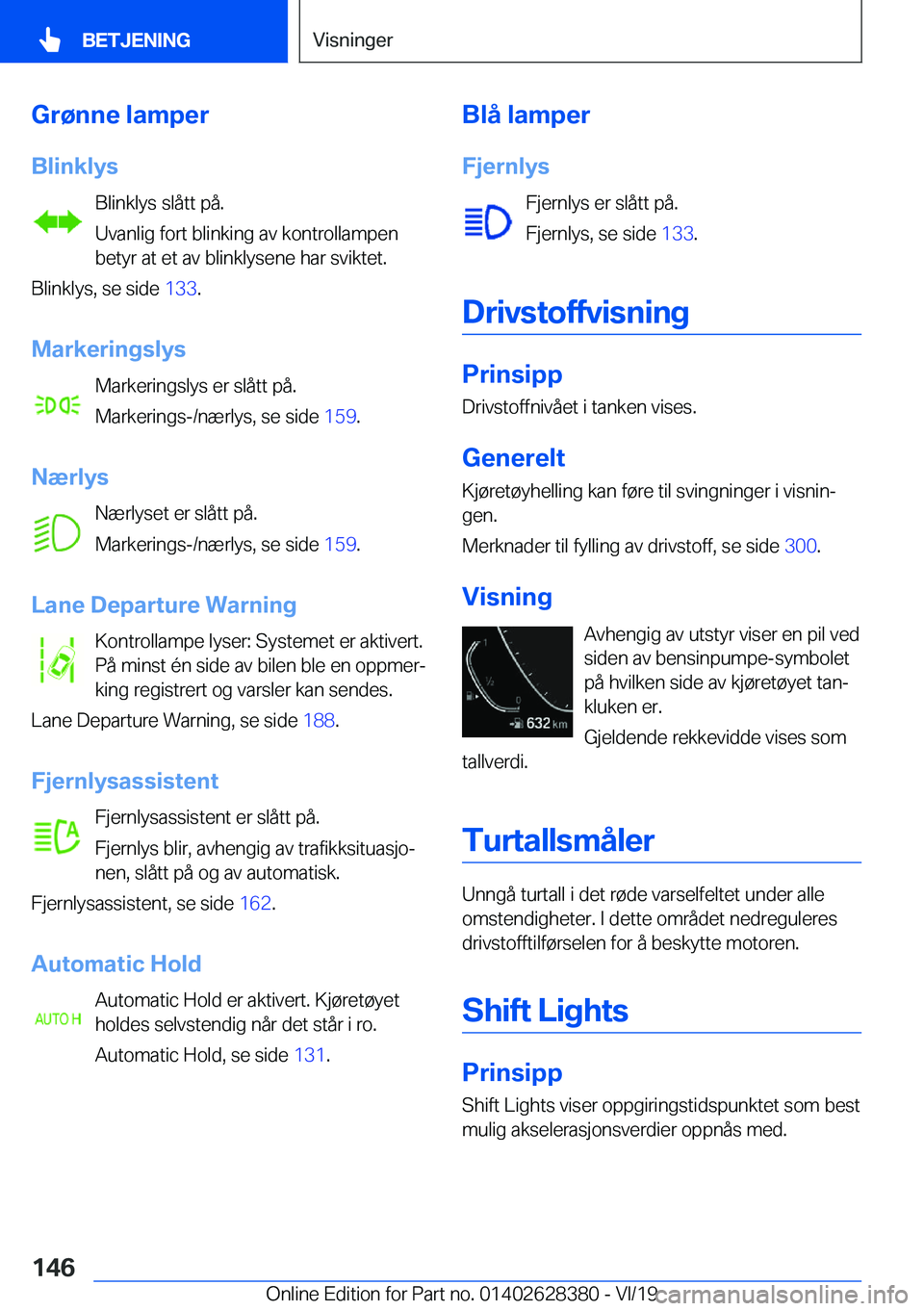 BMW 8 SERIES COUPE 2020  InstruksjonsbØker (in Norwegian) �G�r�