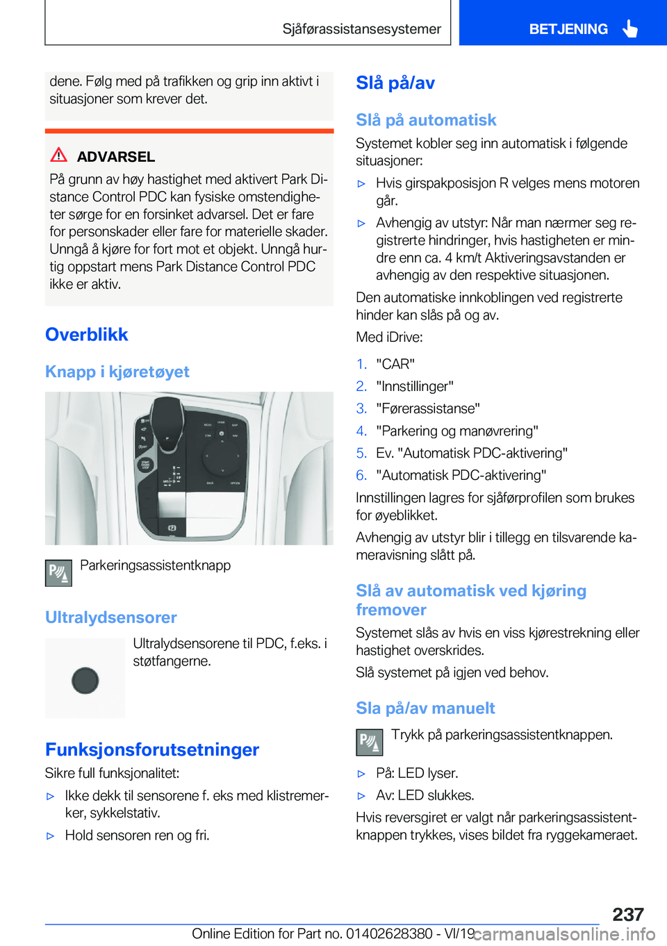 BMW 8 SERIES COUPE 2020  InstruksjonsbØker (in Norwegian) �d�e�n�e�.��F�