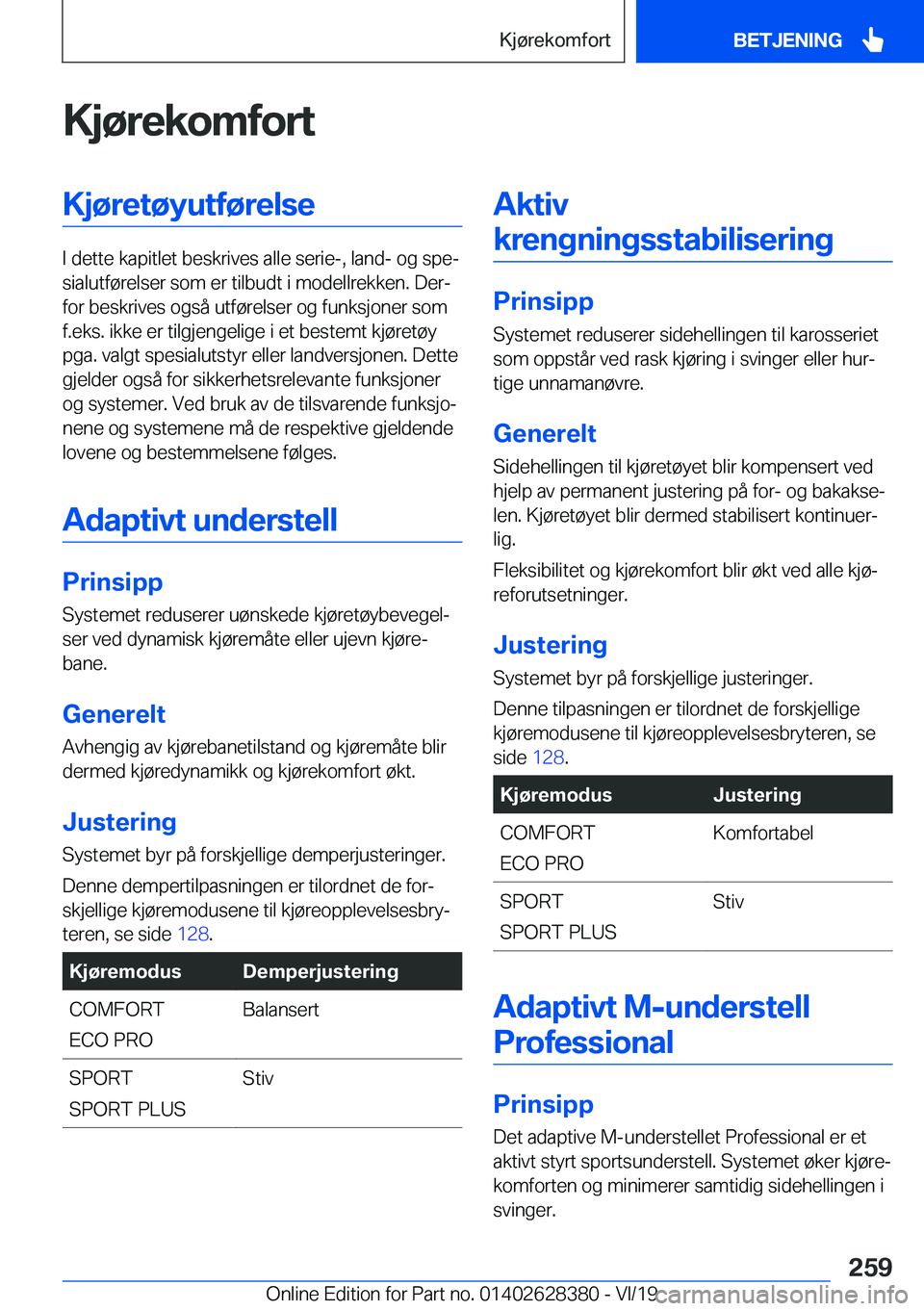 BMW 8 SERIES COUPE 2020  InstruksjonsbØker (in Norwegian) �K�j�