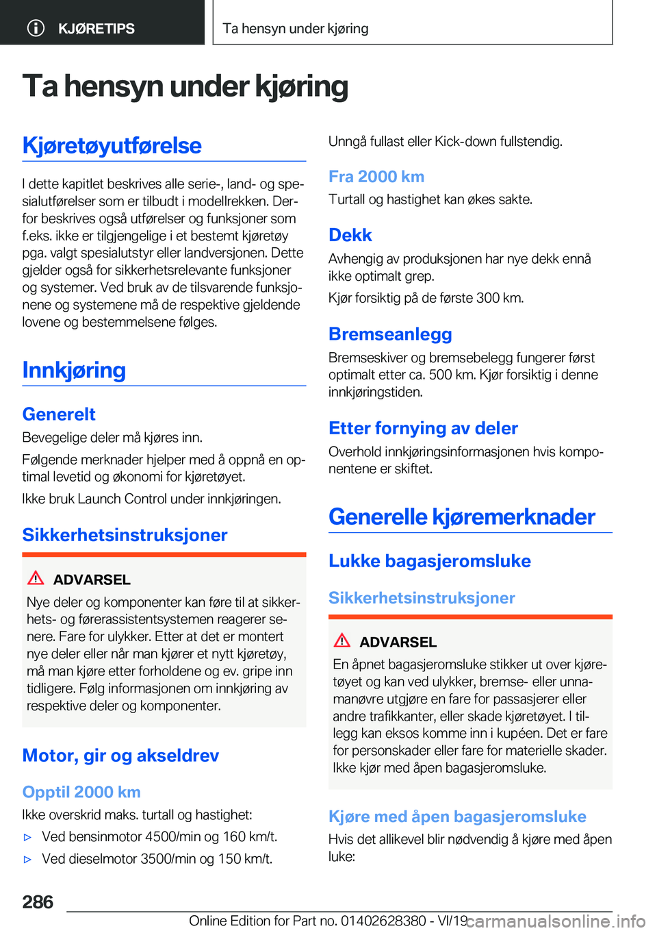 BMW 8 SERIES COUPE 2020  InstruksjonsbØker (in Norwegian) �T�a��h�e�n�s�y�n��u�n�d�e�r��k�j�