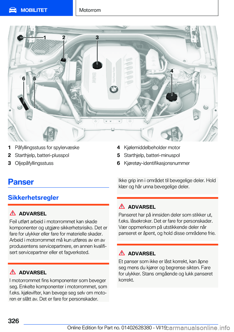 BMW 8 SERIES COUPE 2020  InstruksjonsbØker (in Norwegian) �1�P�å�f�y�l�l�i�n�g�s�s�t�u�s�s��f�o�r��s�p�y�l�e�r�v�æ�s�k�e�2�S�t�a�r�t�h�j�e�l�p�,��b�a�t�t�e�r�i�-�p�l�u�s�s�p�o�l�3�O�l�j�e�p�å�f�y�l�l�i�n�g�s�s�t�u�s�s�4�K�j�