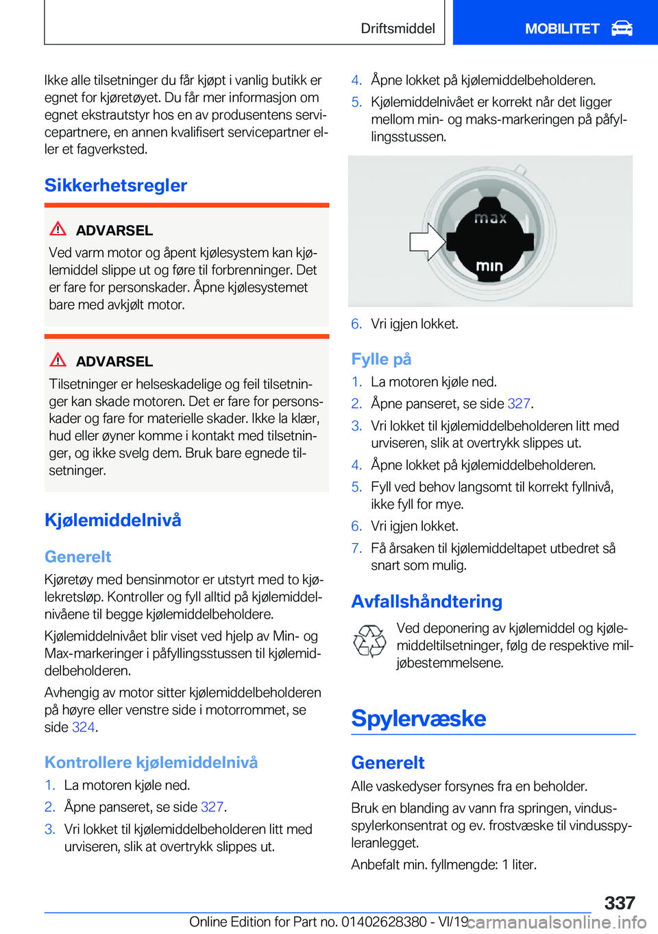 BMW 8 SERIES COUPE 2020  InstruksjonsbØker (in Norwegian) �I�k�k�e��a�l�l�e��t�i�l�s�e�t�n�i�n�g�e�r��d�u��f�å�r��k�j�