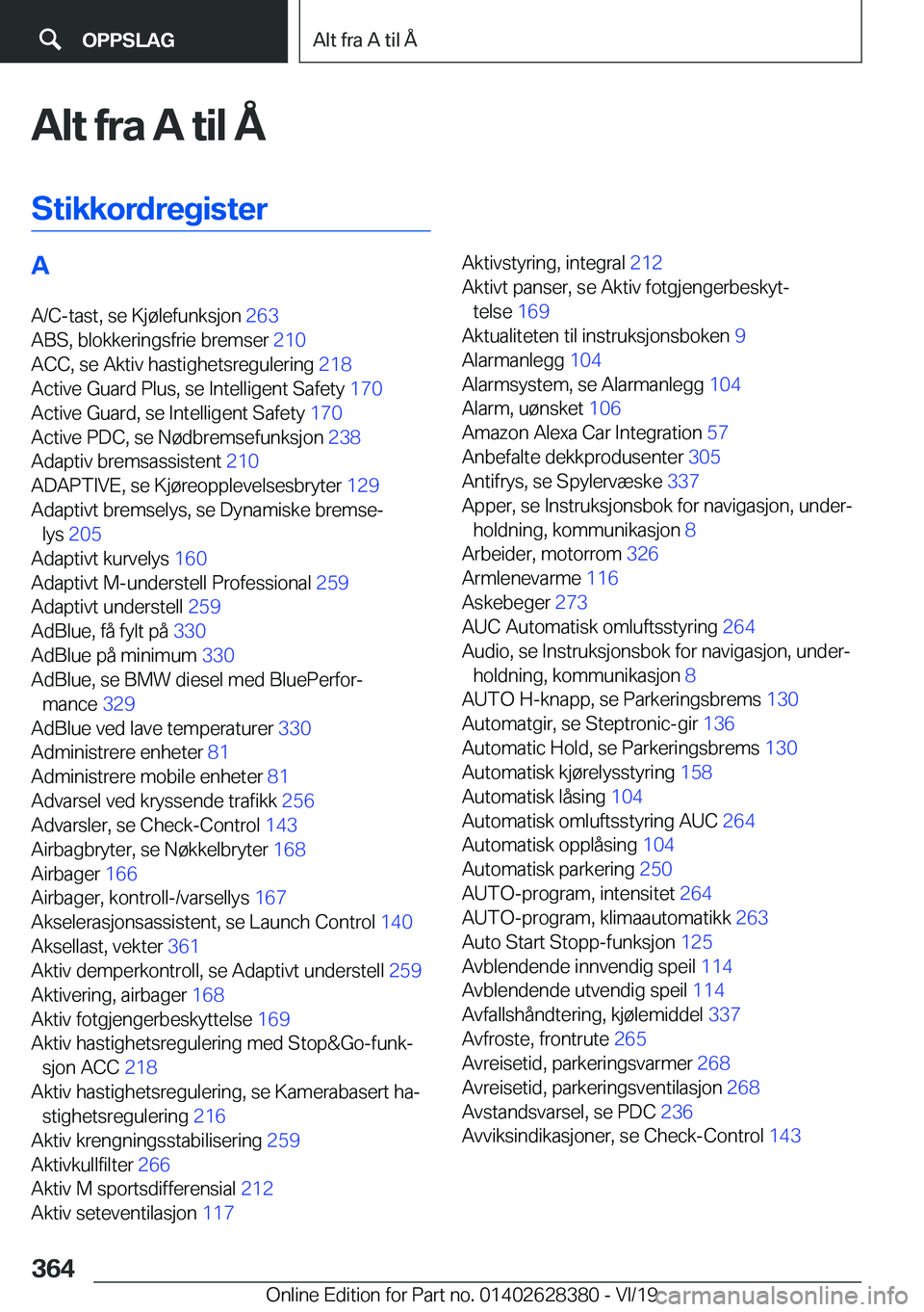 BMW 8 SERIES COUPE 2020  InstruksjonsbØker (in Norwegian) �A�l�t��f�r�a��A��t�i�l��