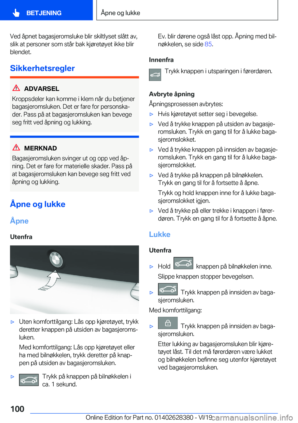 BMW 8 SERIES COUPE 2020  InstruksjonsbØker (in Norwegian) �V�e�d��å�p�n�e�t��b�a�g�a�s�j�e�r�o�m�s�l�u�k�e��b�l�i�r��s�k�i�l�t�l�y�s�e�t��s�l�å�t�t��a�v�,�s�l�i�k��a�t��p�e�r�s�o�n�e�r��s�o�m��s�t�å�r��b�a�k��k�j�