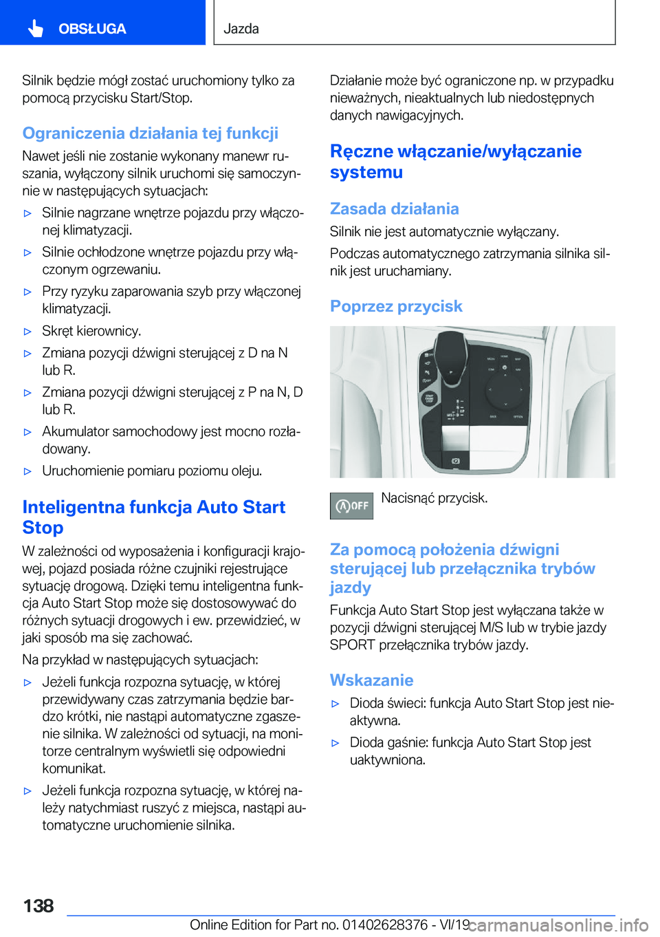 BMW 8 SERIES COUPE 2020  Instrukcja obsługi (in Polish) �S�i�l�n�i�k��b�
