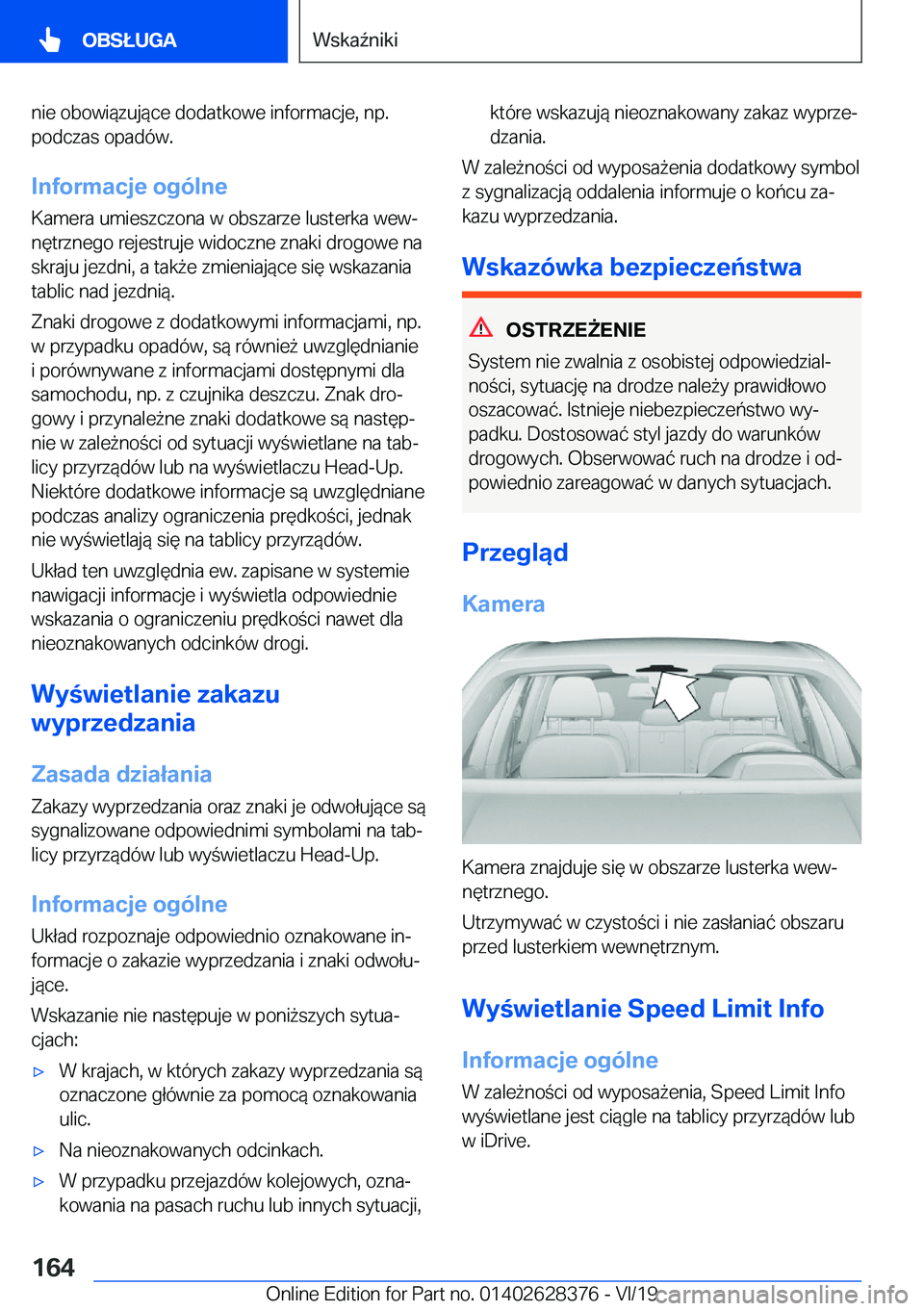 BMW 8 SERIES COUPE 2020  Instrukcja obsługi (in Polish) �n�i�e��o�b�o�w�i�