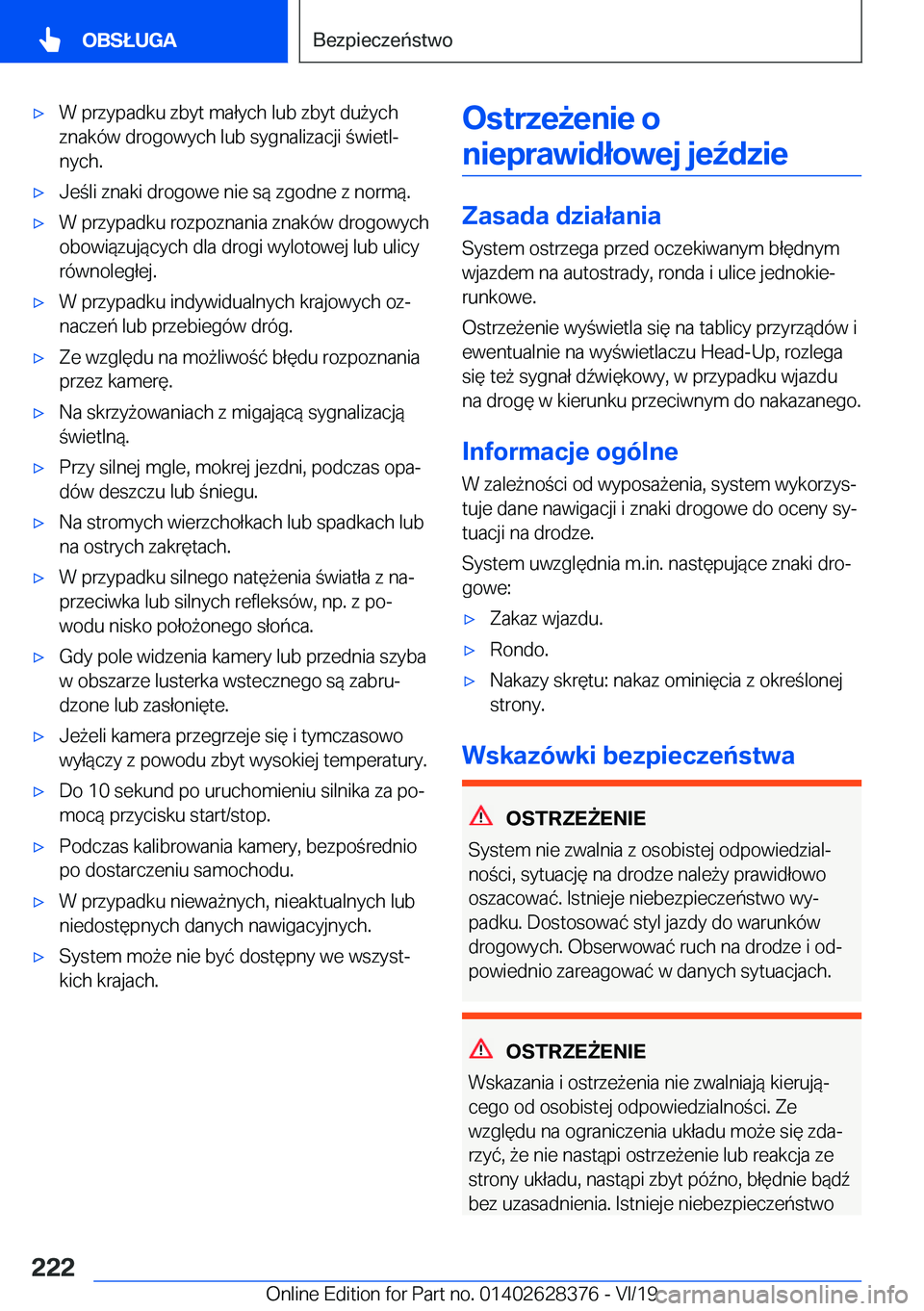 BMW 8 SERIES COUPE 2020  Instrukcja obsługi (in Polish) 'x�W��p�r�z�y�p�a�d�k�u��z�b�y�t��m�a�ł�y�c�h��l�u�b��z�b�y�t��d�u9�y�c�h
�z�n�a�k�