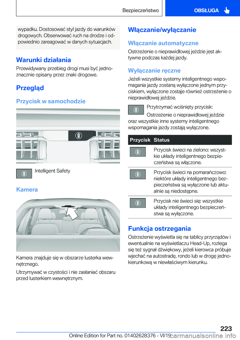 BMW 8 SERIES COUPE 2020  Instrukcja obsługi (in Polish) �w�y�p�a�d�k�u�.��D�o�s�t�o�s�o�w�a�
