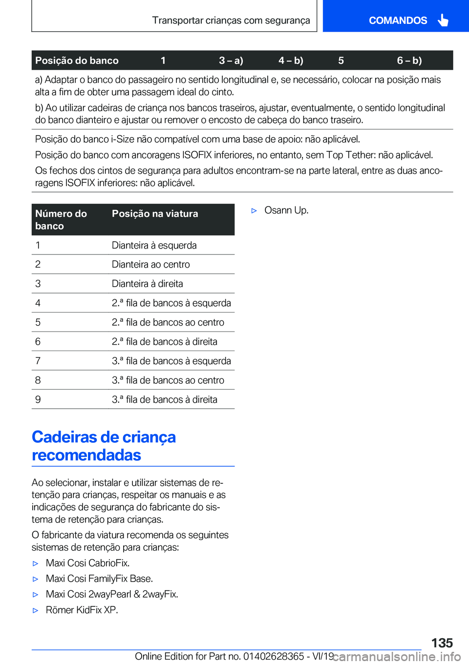 BMW 8 SERIES COUPE 2020  Manual do condutor (in Portuguese) �P�o�s�i�