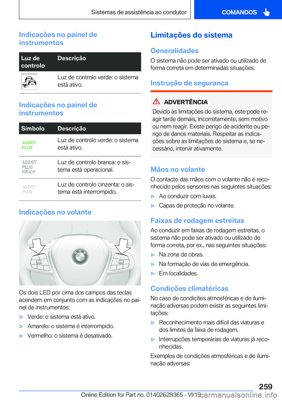 BMW 8 SERIES COUPE 2020  Manual do condutor (in Portuguese) �I�n�d�i�c�a�