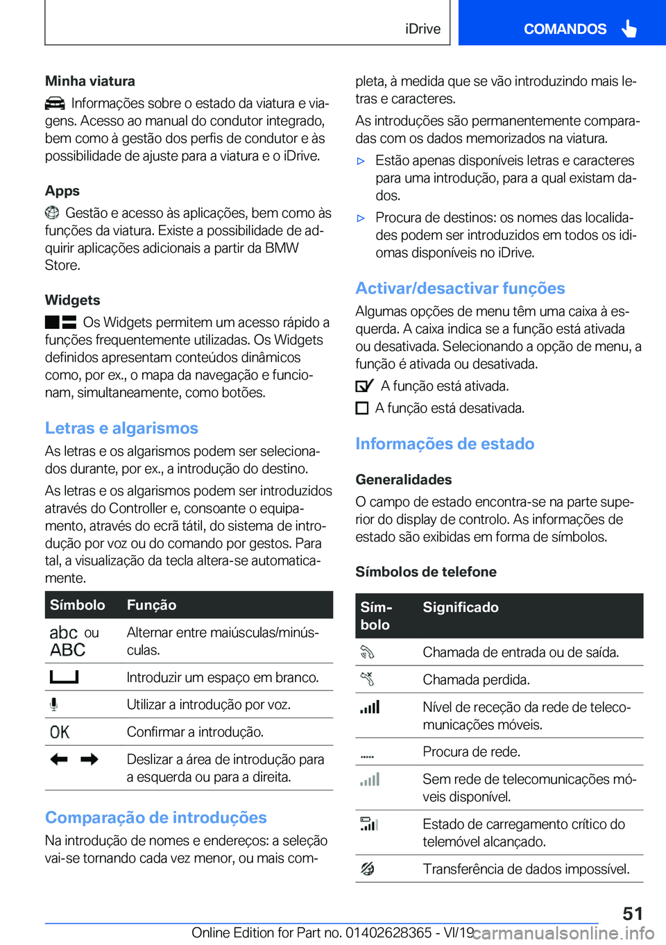 BMW 8 SERIES COUPE 2020  Manual do condutor (in Portuguese) �M�i�n�h�a��v�i�a�t�u�r�a
���I�n�f�o�r�m�a�