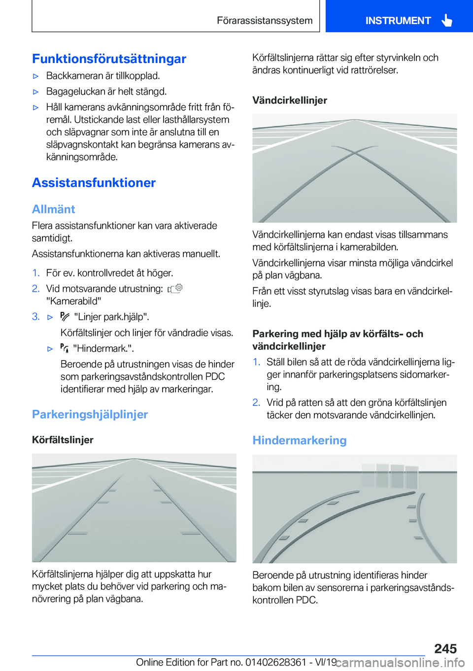 BMW 8 SERIES COUPE 2020  InstruktionsbÖcker (in Swedish) �F�u�n�k�t�i�o�n�s�f�