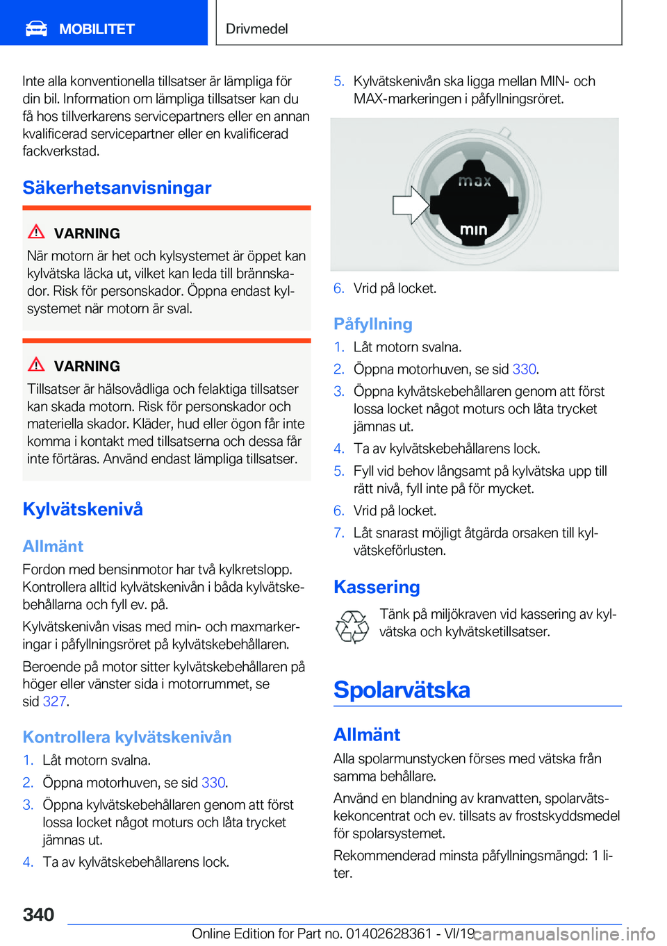 BMW 8 SERIES COUPE 2020  InstruktionsbÖcker (in Swedish) �I�n�t�e��a�l�l�a��k�o�n�v�e�n�t�i�o�n�e�l�l�a��t�i�l�l�s�a�t�s�e�r��ä�r��l�ä�m�p�l�i�g�a��f�