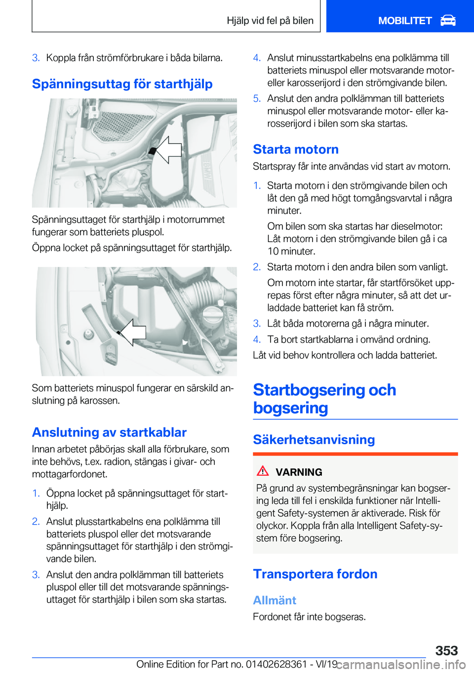BMW 8 SERIES COUPE 2020  InstruktionsbÖcker (in Swedish) �3�.�K�o�p�p�l�a��f�r�å�n��s�t�r�