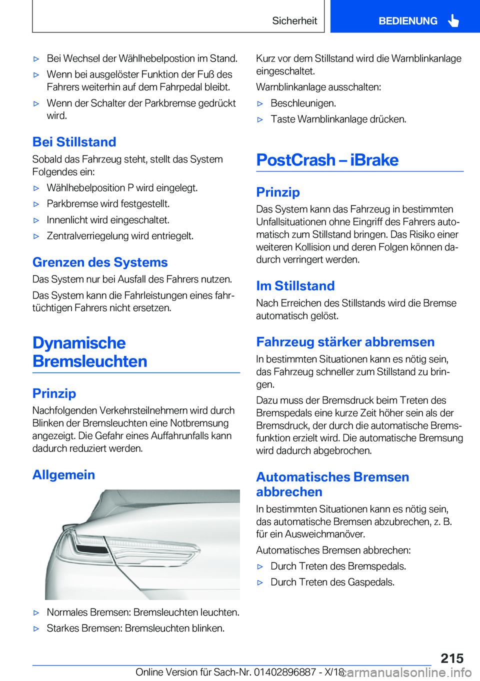 BMW 8 SERIES COUPE 2019  Betriebsanleitungen (in German) x�B�e�i��W�e�c�h�s�e�l��d�e�r��W�