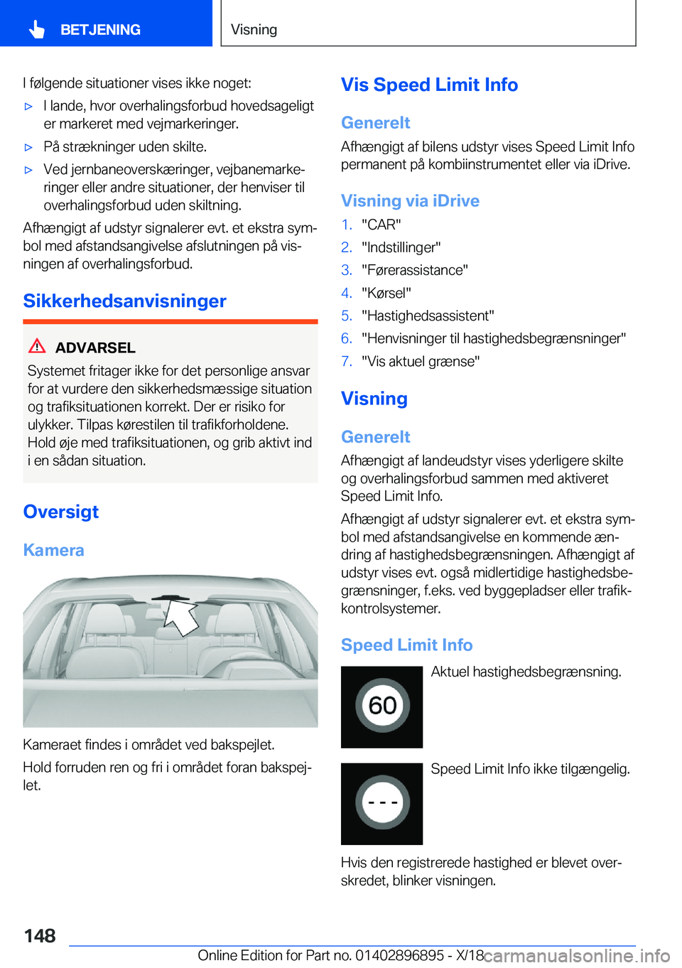 BMW 8 SERIES COUPE 2019  InstruktionsbØger (in Danish) �I��f�