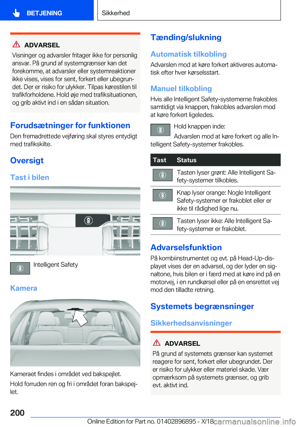 BMW 8 SERIES COUPE 2019  InstruktionsbØger (in Danish) �A�D�V�A�R�S�E�L
�V�i�s�n�i�n�g�e�r��o�g��a�d�v�a�r�s�l�e�r��f�r�i�t�a�g�e�r��i�k�k�e��f�o�r��p�e�r�s�o�n�l�i�g �a�n�s�v�a�r�.��P�å��g�r�u�n�d��a�f��s�y�s�t�e�m�g�r�æ�n�s�e�r��k�a�n��d�e