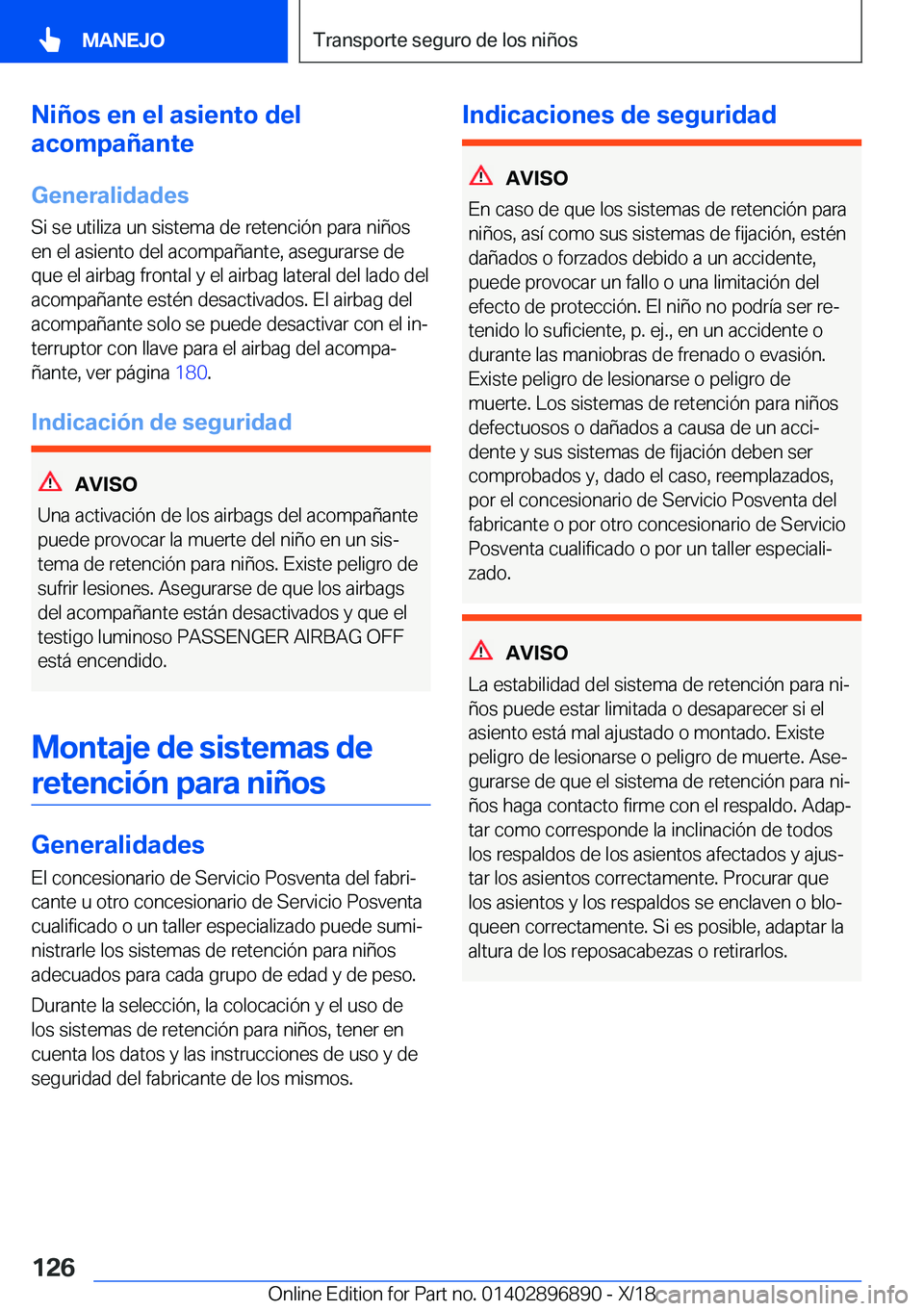 BMW 8 SERIES COUPE 2019  Manuales de Empleo (in Spanish) �N�i�