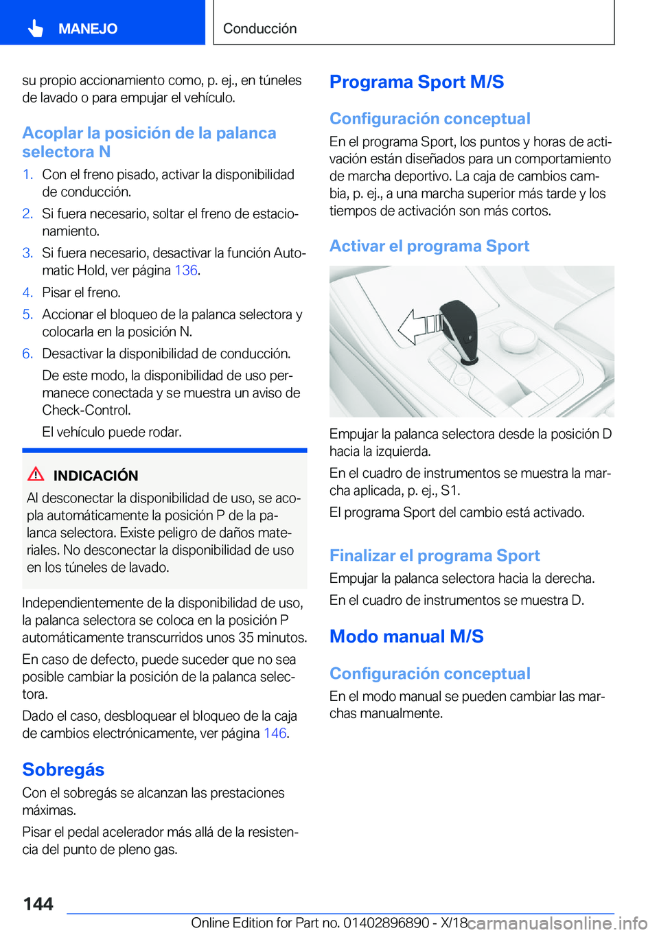 BMW 8 SERIES COUPE 2019  Manuales de Empleo (in Spanish) �s�u��p�r�o�p�i�o��a�c�c�i�o�n�a�m�i�e�n�t�o��c�o�m�o�,��p�.��e�j�.�,��e�n��t�