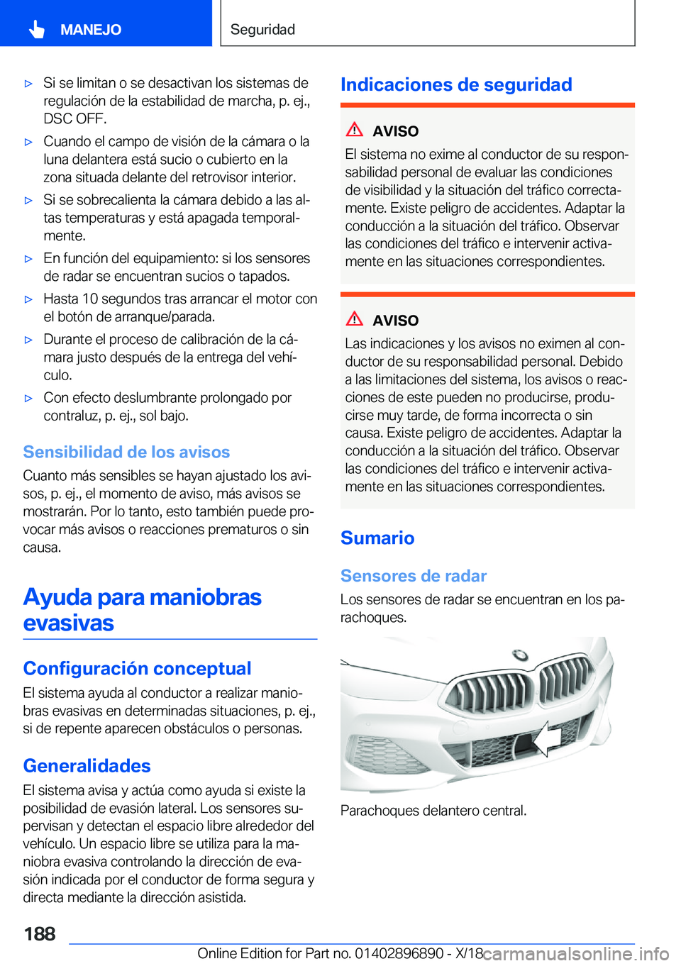 BMW 8 SERIES COUPE 2019  Manuales de Empleo (in Spanish) x�S�i��s�e��l�i�m�i�t�a�n��o��s�e��d�e�s�a�c�t�i�v�a�n��l�o�s��s�i�s�t�e�m�a�s��d�e�r�e�g�u�l�a�c�i�