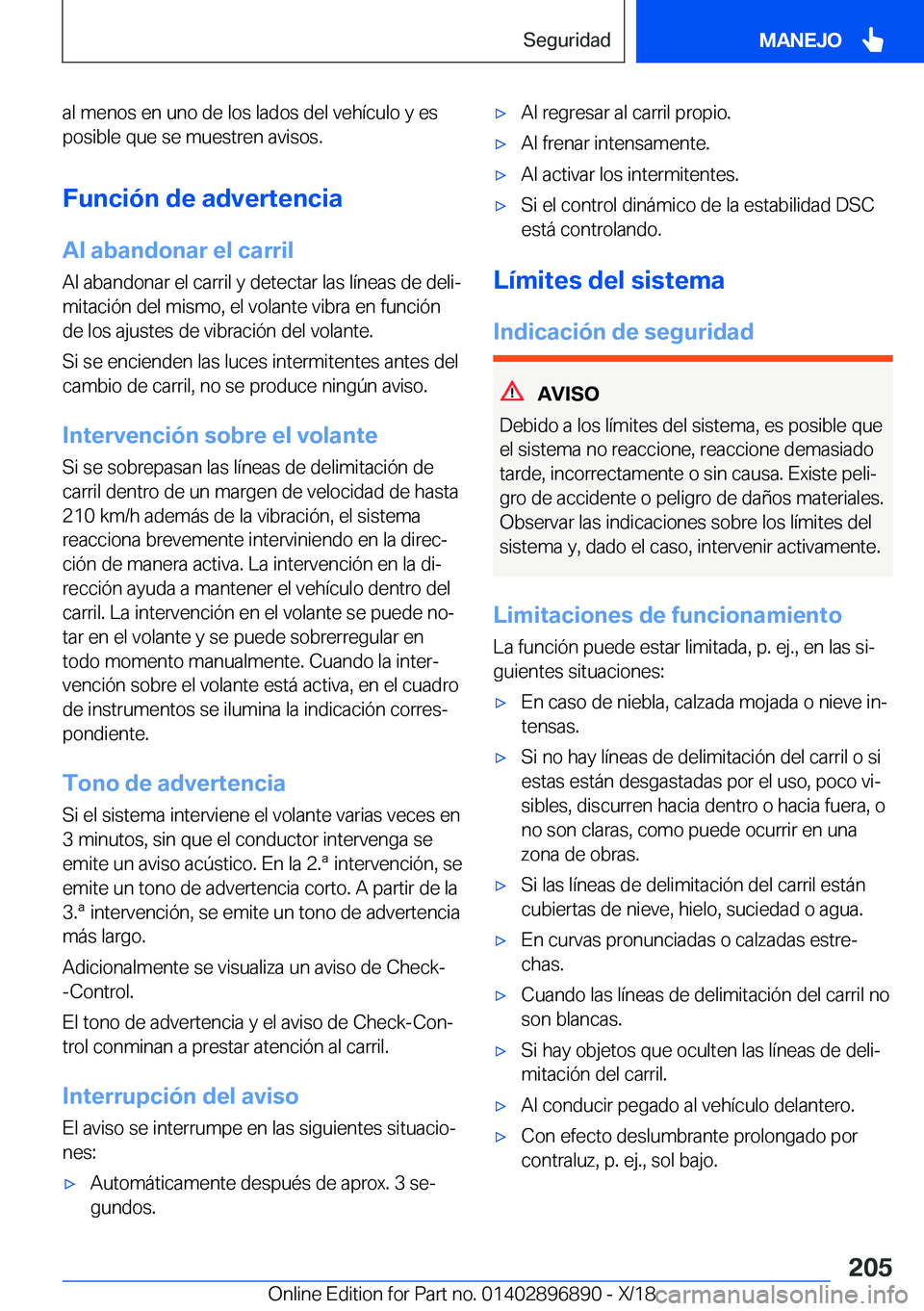 BMW 8 SERIES COUPE 2019  Manuales de Empleo (in Spanish) �a�l��m�e�n�o�s��e�n��u�n�o��d�e��l�o�s��l�a�d�o�s��d�e�l��v�e�h�