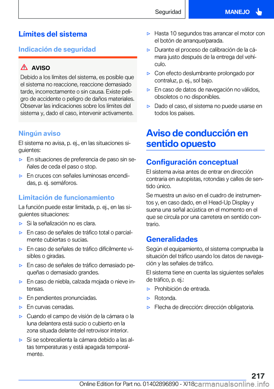 BMW 8 SERIES COUPE 2019  Manuales de Empleo (in Spanish) �L�
