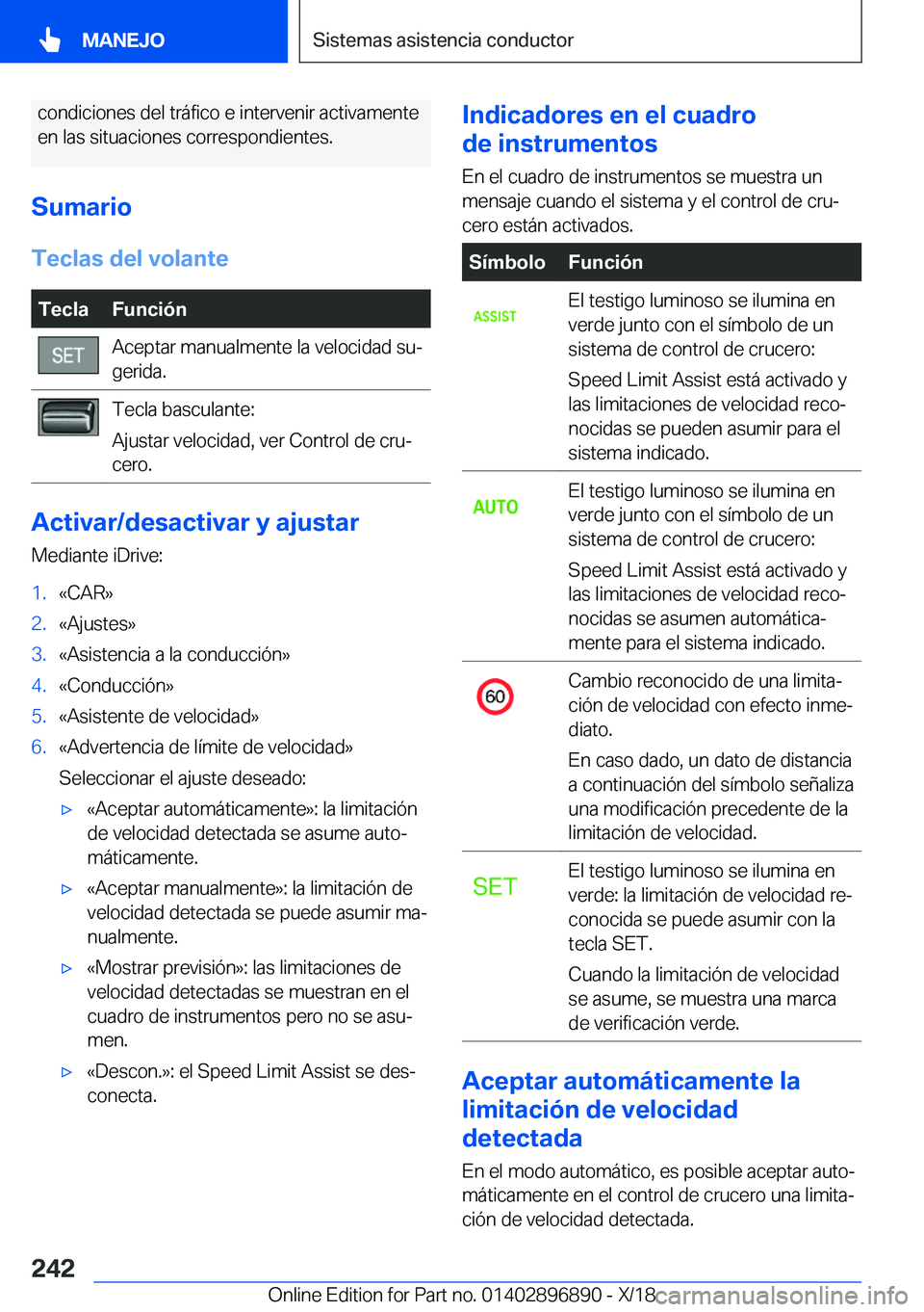 BMW 8 SERIES COUPE 2019  Manuales de Empleo (in Spanish) �c�o�n�d�i�c�i�o�n�e�s��d�e�l��t�r�