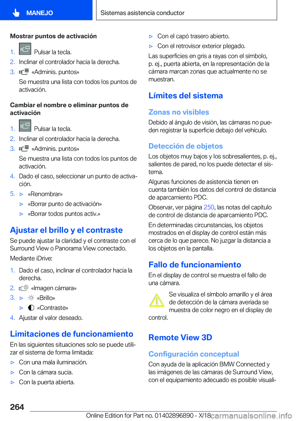 BMW 8 SERIES COUPE 2019  Manuales de Empleo (in Spanish) �M�o�s�t�r�a�r��p�u�n�t�o�s��d�e��a�c�t�i�v�a�c�i�