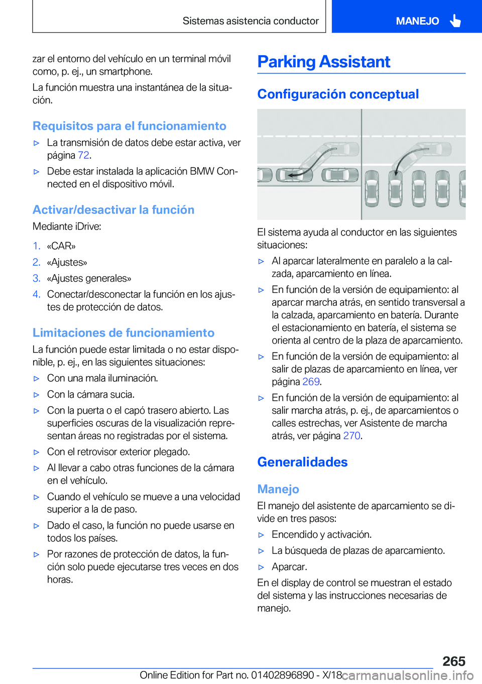 BMW 8 SERIES COUPE 2019  Manuales de Empleo (in Spanish) �z�a�r��e�l��e�n�t�o�r�n�o��d�e�l��v�e�h�