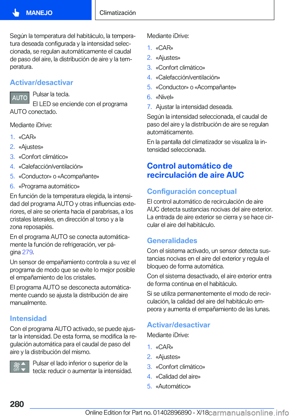 BMW 8 SERIES COUPE 2019  Manuales de Empleo (in Spanish) �S�e�g�