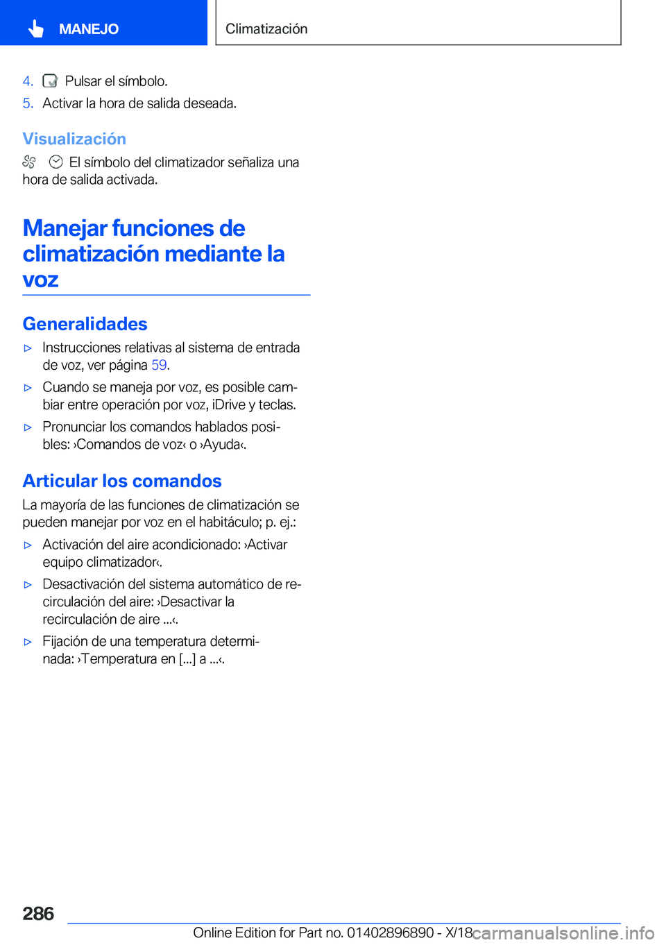 BMW 8 SERIES COUPE 2019  Manuales de Empleo (in Spanish) �4�.���P�u�l�s�a�r��e�l��s�