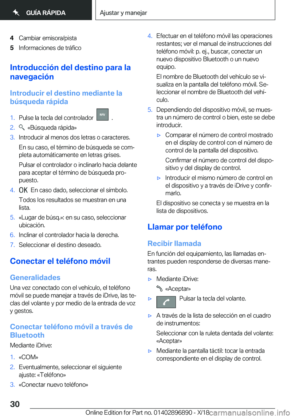 BMW 8 SERIES COUPE 2019  Manuales de Empleo (in Spanish) �4�C�a�m�b�i�a�r��e�m�i�s�o�r�a�/�p�i�s�t�a�5�I�n�f�o�r�m�a�c�i�o�n�e�s��d�e��t�r�