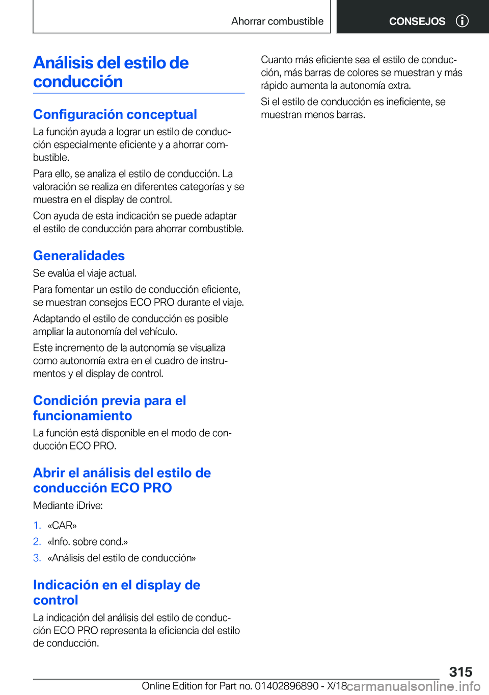 BMW 8 SERIES COUPE 2019  Manuales de Empleo (in Spanish) �A�n�