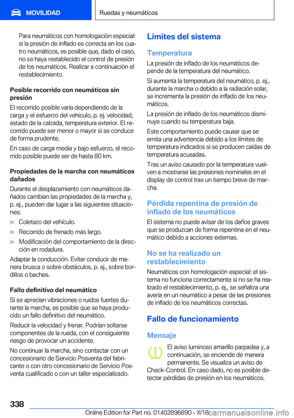 BMW 8 SERIES COUPE 2019  Manuales de Empleo (in Spanish) �P�a�r�a��n�e�u�m�