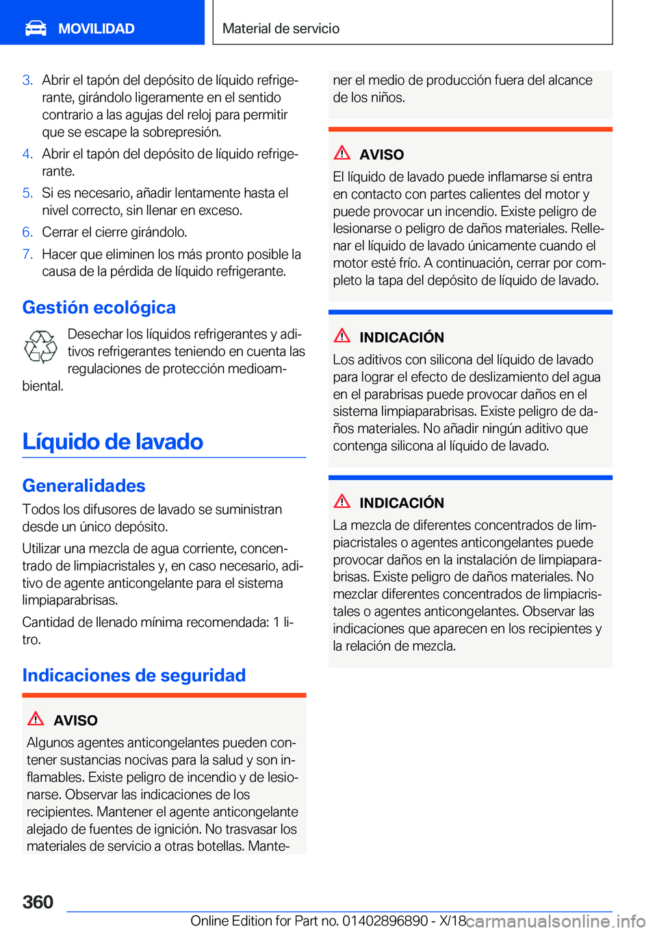 BMW 8 SERIES COUPE 2019  Manuales de Empleo (in Spanish) �3�.�A�b�r�i�r��e�l��t�a�p�