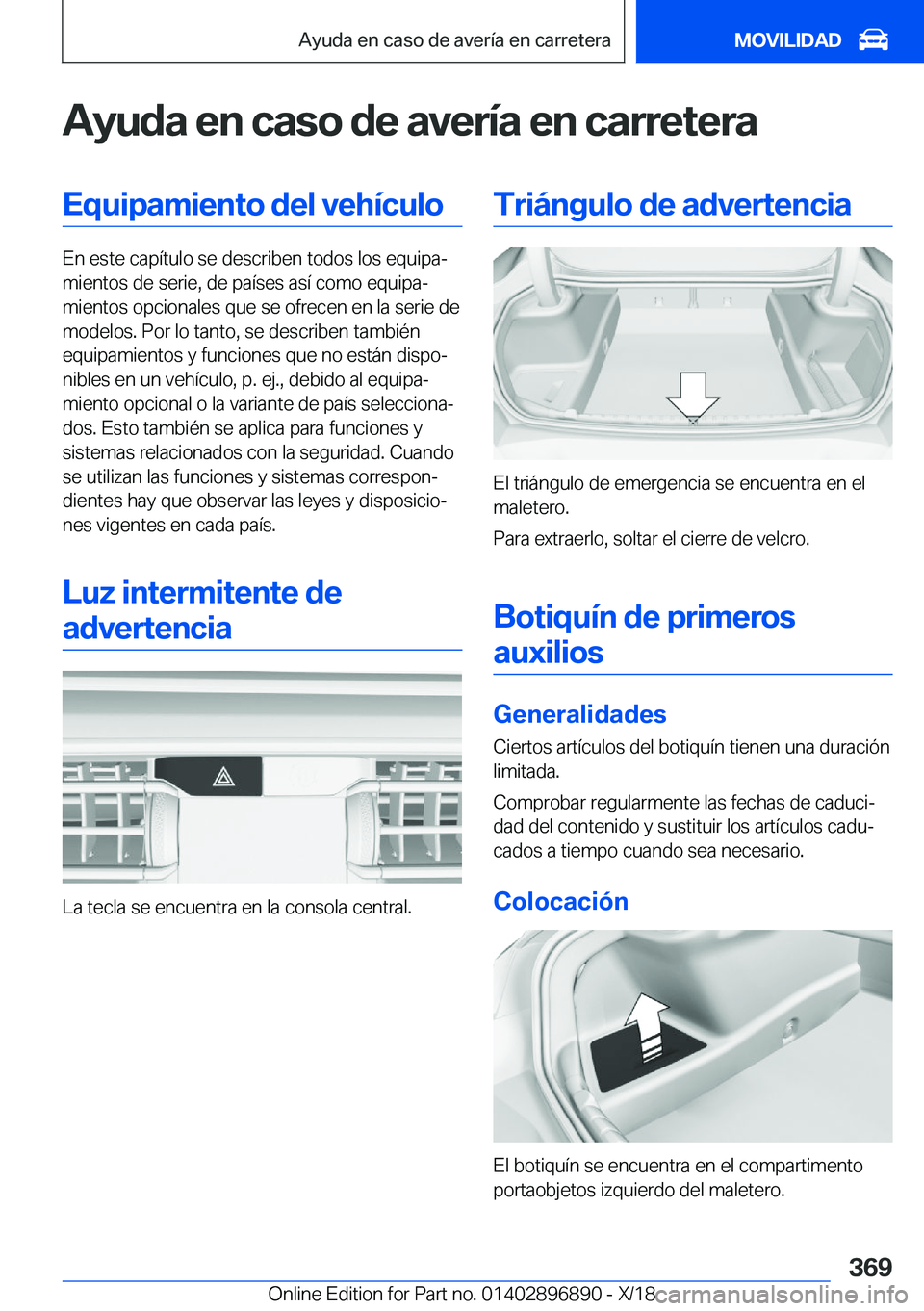 BMW 8 SERIES COUPE 2019  Manuales de Empleo (in Spanish) �A�y�u�d�a��e�n��c�a�s�o��d�e��a�v�e�r�
