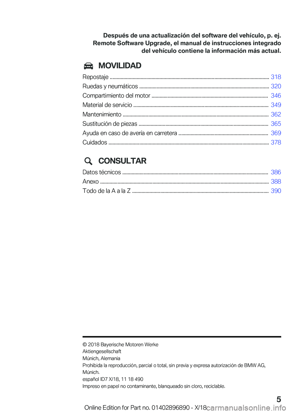 BMW 8 SERIES COUPE 2019  Manuales de Empleo (in Spanish) �M�O�V�I�L�I�D�A�D
�R�e�p�o�s�t�a�j�e��.�.�.�.�.�.�.�.�.�.�.�.�.�.�.�.�.�.�.�.�.�.�.�.�.�.�.�.�.�.�.�.�.�.�.�.�.�.�.�.�.�.�.�.�.�.�.�.�.�.�.�.�.�.�.�.�.�.�.�.�.�.�.�.�.�.�.�.�.�.�.�.�.�.�.�.�.�.�.�.�